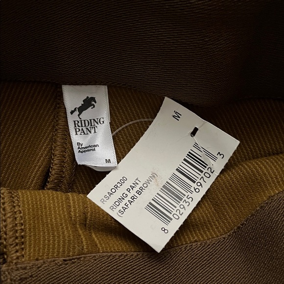 American Apparel Safari Brown Riding Pant *DEADSTOCK* - Picture 2 of 3